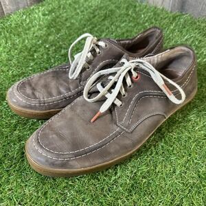 Hush Puppies Men's Leather Lace-Up Shoes Size 11M Brown Casual Comfort Oxford